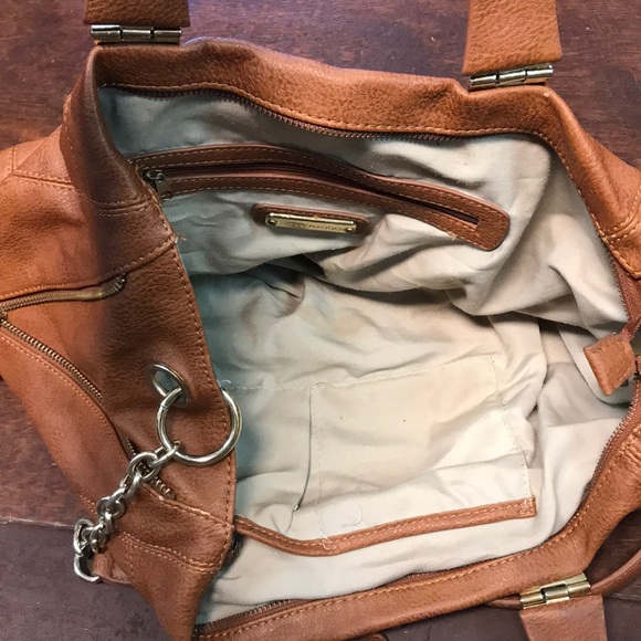 Steve Madden Brown Leather Tote Bag - Picture 4 of 5